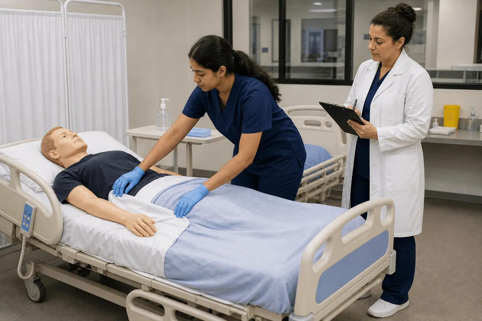 Étudiants en soins infirmiers lors d'un stage clinique à l'IMTA